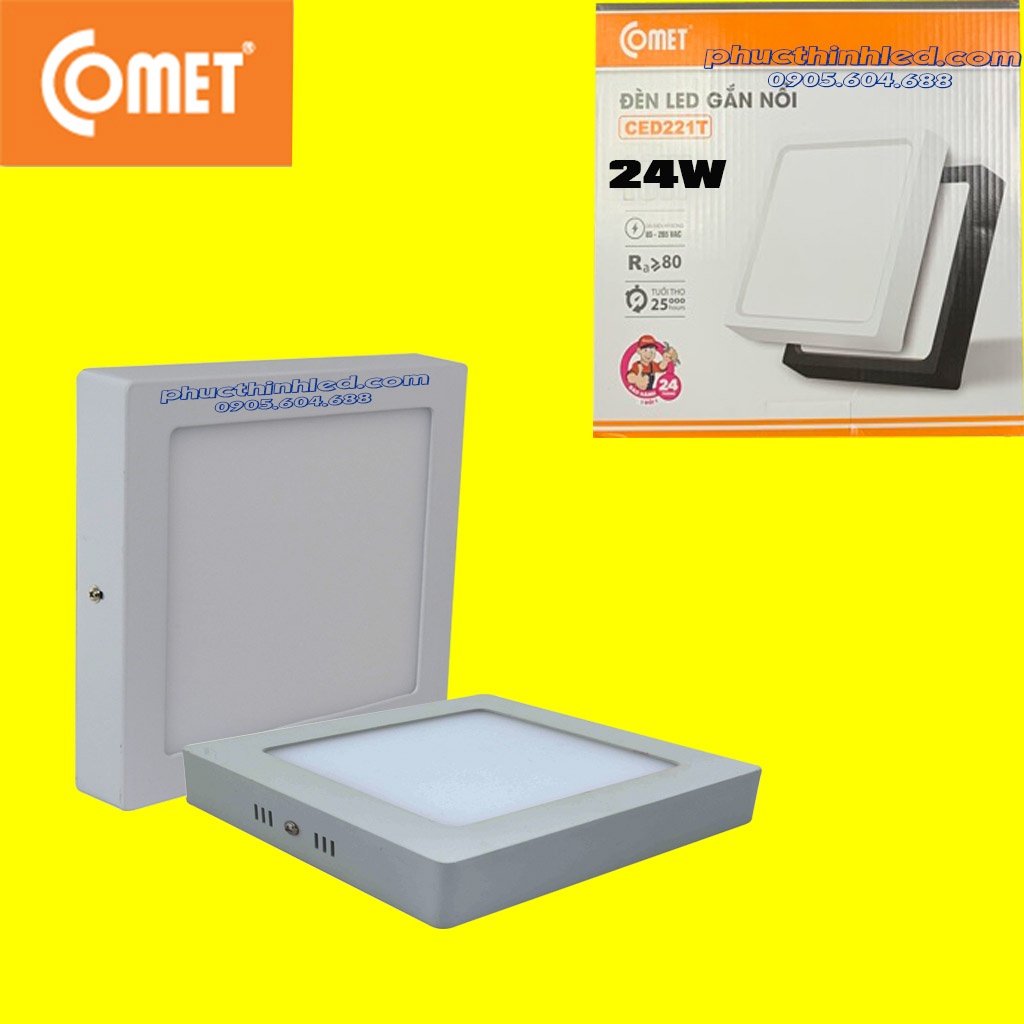 ĐÈN LED ỐP TRẦN VUÔNG 24W COMET ĐÀ NẴNG