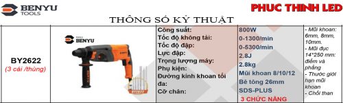 MÁY KHOAN ĐỤC BÊ TÔNG ĐÀ NẴNG - BY2622