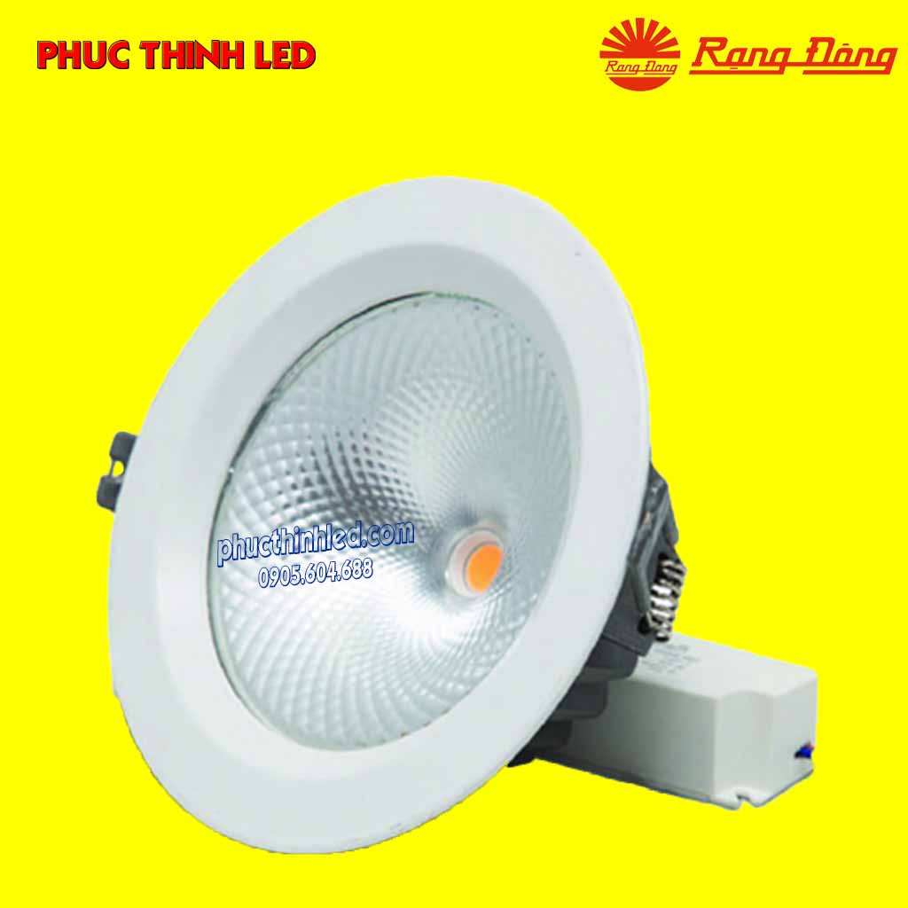đèn led âm trần cob điều khiển điện thoại rạng đông at14l 12w