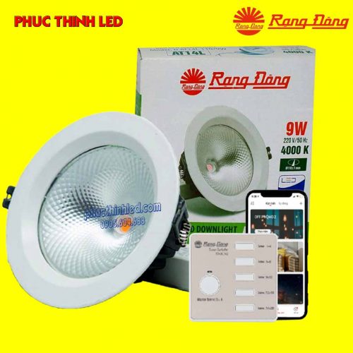 đèn led âm trần điều khiển bluetooth rạng đông D at14L