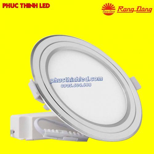 đèn led âm trần viền vàng 9w 3 chế độ rạng đông pt05 135/9w